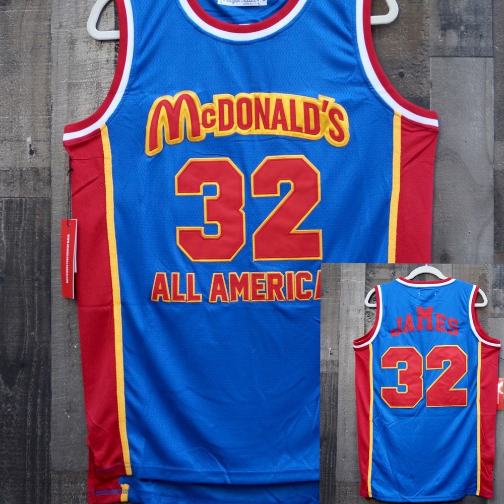 LeBron James McDonald's All American Mens Headgear Classics Jersey Tee